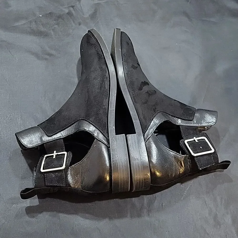 ZARA TRAFALUC ADJUSTABLE BUCKLE CLOSURE ANKLE BOOT